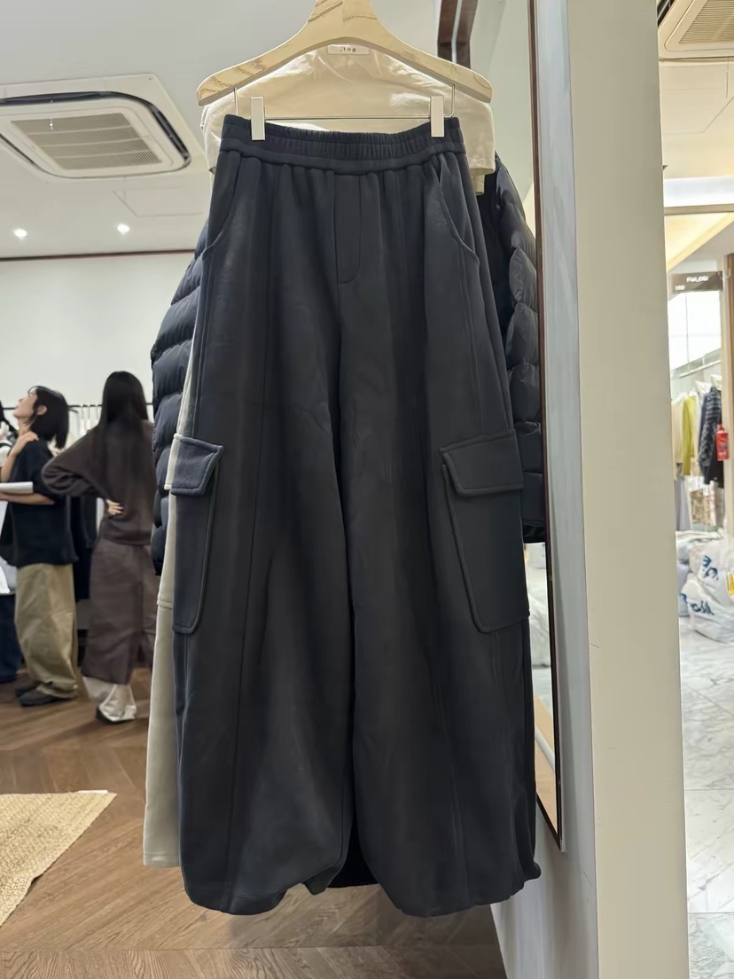 TUG東大門直郵女士新品時尚休閑推薦真品人氣休閑褲口袋加絨TUG休閑褲圖色2墨
