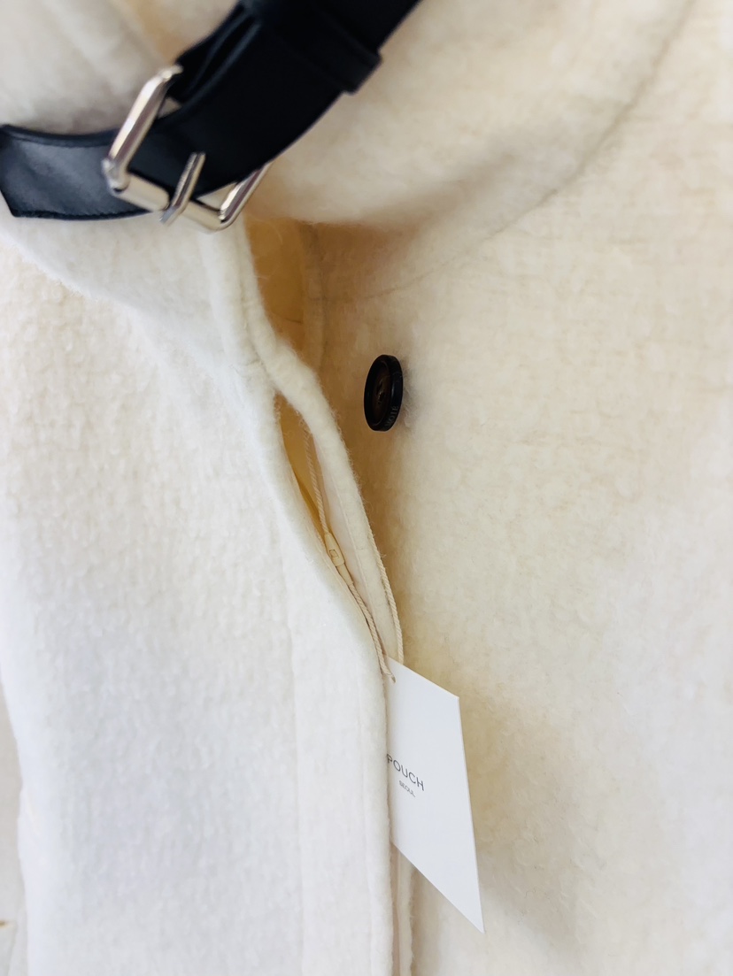 POUCH東大門代購女裝新款休閑人氣推薦真品熱賣時尚短款大衣POUCH短款大衣