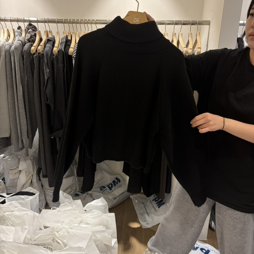 DEMAR東大門實拍女士新款真品人氣休閑熱賣推薦時尚毛衣高領DEMAR ATELIER毛衣