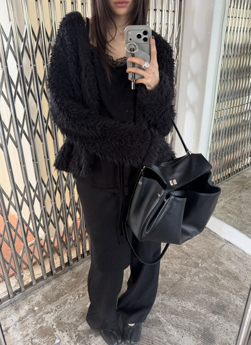 NOVUS東大門代購女裝新品真品推薦人氣時尚休閑短款大衣毛絨NOVUS短款大衣