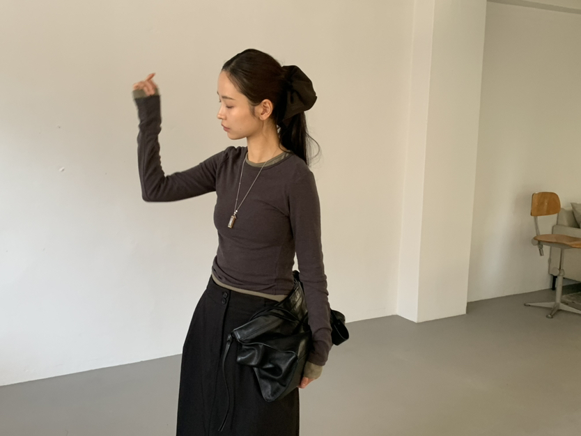 KARE/WEREPIECE東大門代購女裝新款推薦休閑人氣長袖T恤KARE/WERE PIECE長袖T恤