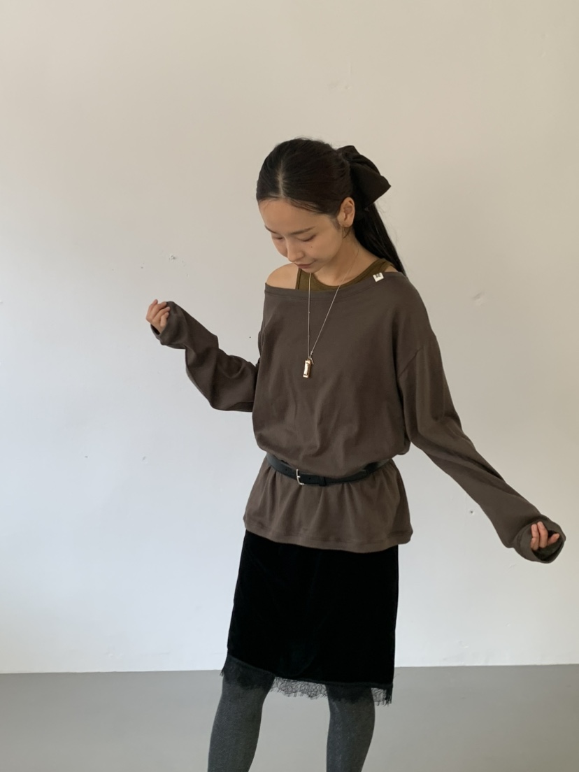 KARE/WEREPIECE東大門實拍女士新款真品長袖T恤不含腰帶KARE/WERE PIECE長袖T恤圖色2