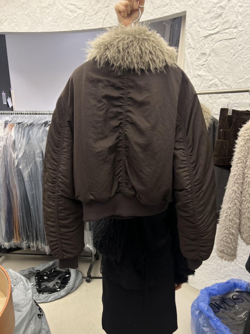 NOVUS韓國直郵女裝新品時尚真品推薦熱賣人氣休閑短款棉服NOVUS短款棉服