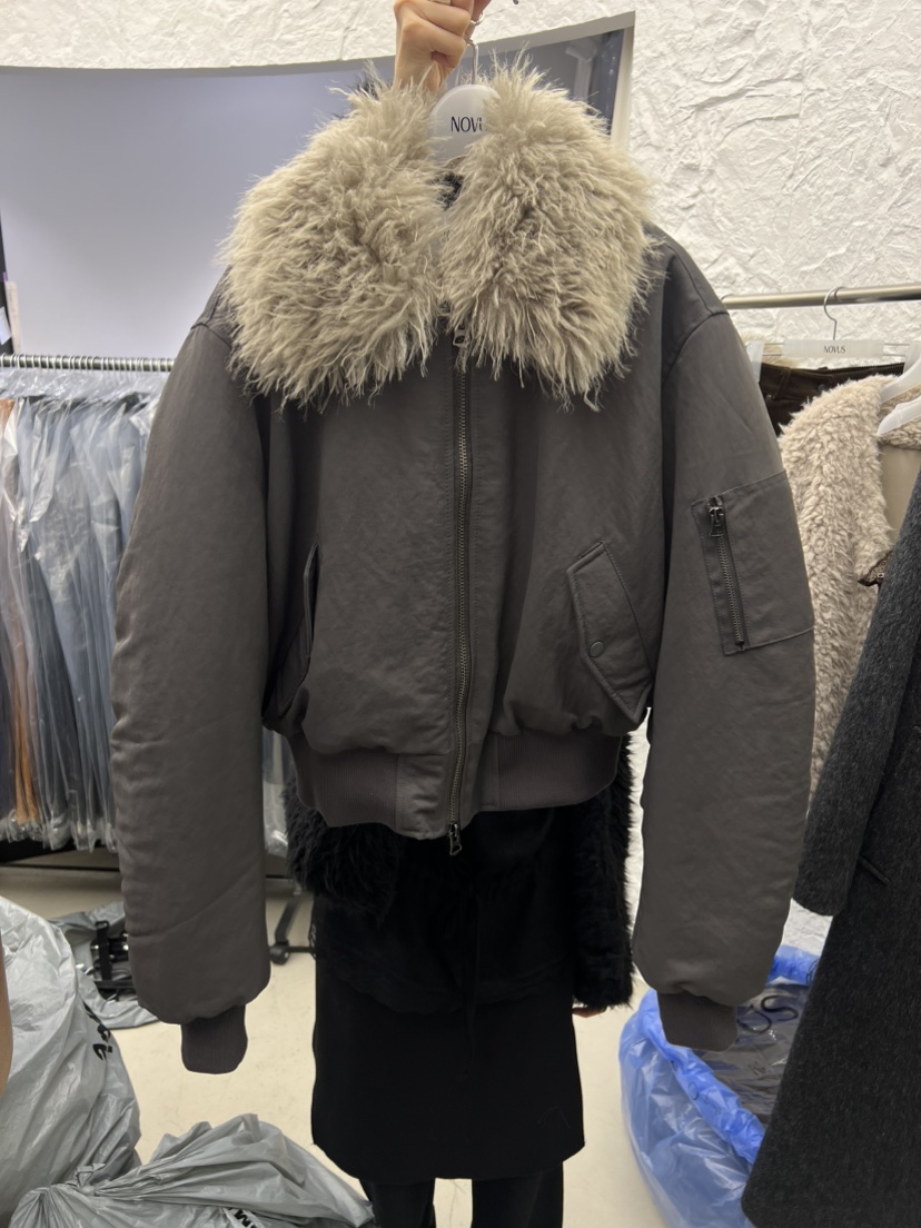 NOVUS韓國直郵女裝新品時尚真品推薦熱賣人氣休閑短款棉服NOVUS短款棉服圖色2