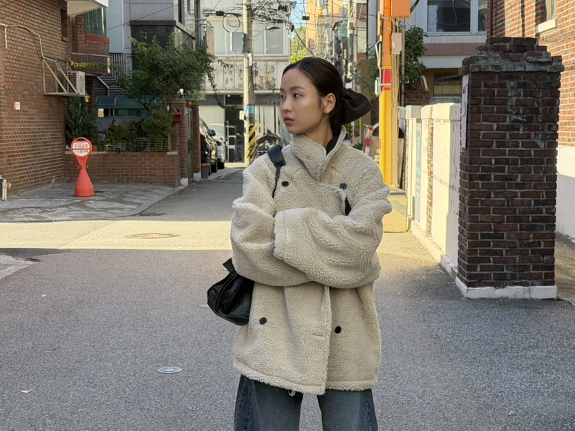 KARE/WEREPIECE東大門直郵女士新款推薦真品短款大衣雙面KARE/WERE PIECE短款大衣