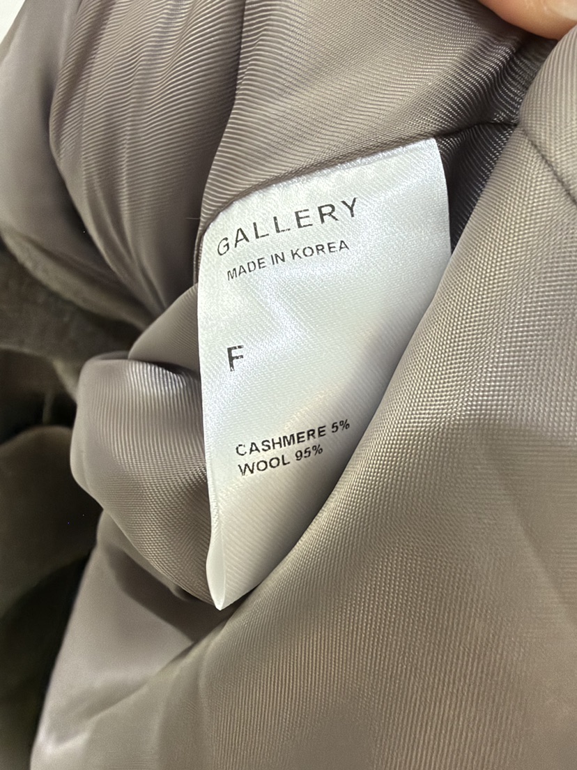GALLERY-P東大門直郵女士新品真品熱賣時尚中長款大衣羊絨GALLERY-P中長款大衣