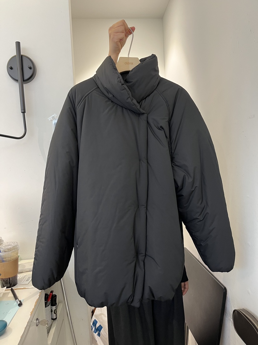 OUVIR東大門實拍女士新款真品推薦休閑熱賣短款棉服披肩保暖O.V.R/OUVIR短款棉服圖色2