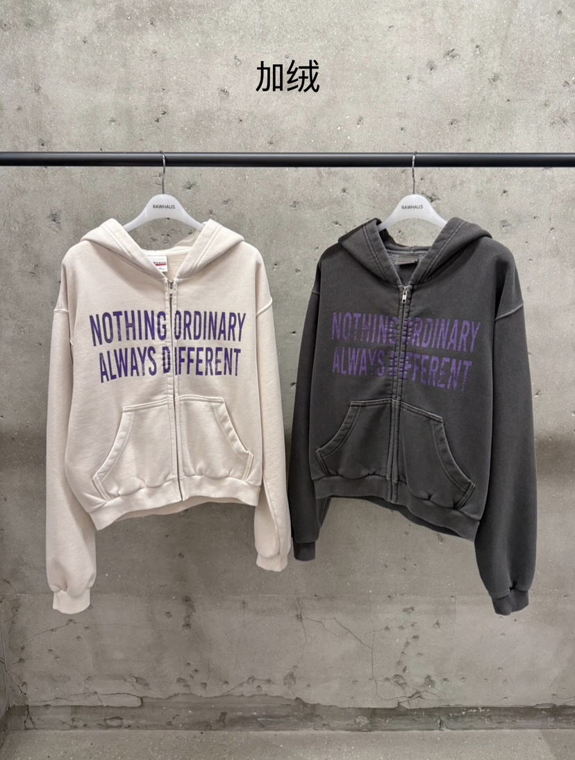 EST/RAWHAUS韓國代購女裝新品休閑真品衛衣加絨抓絨短款EST/RAWHAUS衛衣