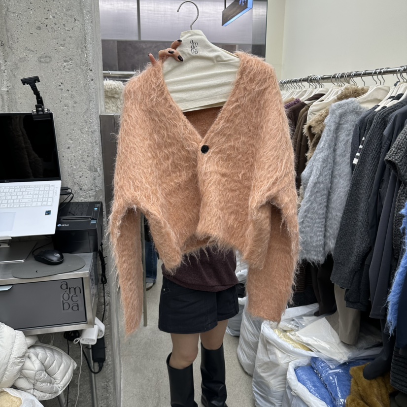 AMOEBA東大門直郵女士新款真品時尚熱賣休閑開衫不含內搭AMOEBA開衫圖色3