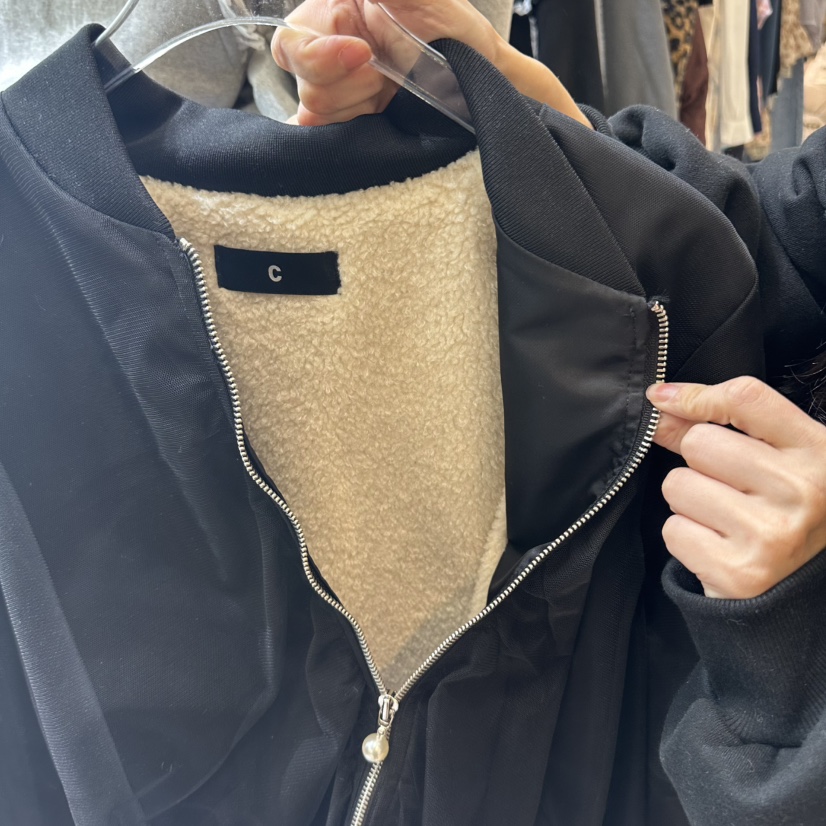 CHEAP-CHIC東大門直郵女裝新款推薦休閑熱賣夾克加絨網眼CHEAP-CHIC/CHARLES THE SECOND夾克