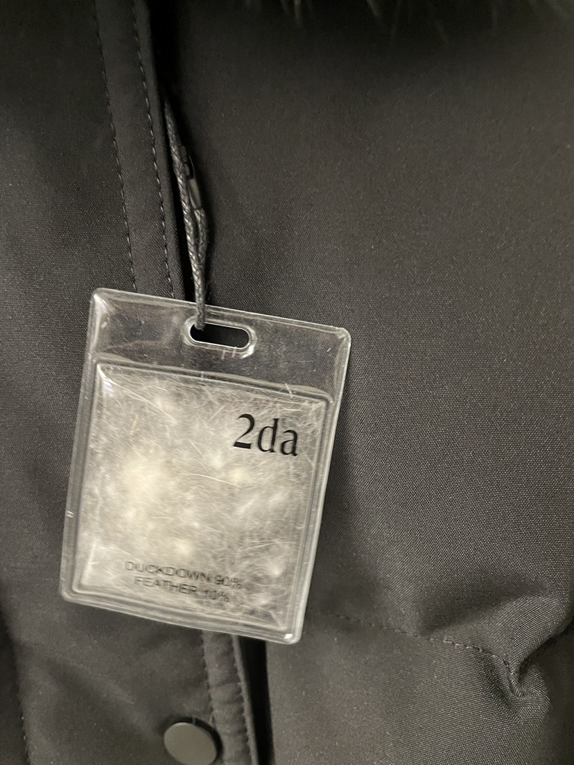 2DA/DARIMI-P東大門實拍女士新品人氣短款羽絨服毛領可拆可拆卸含腰帶鴨絨2DA/DARIMI-P短款羽絨服