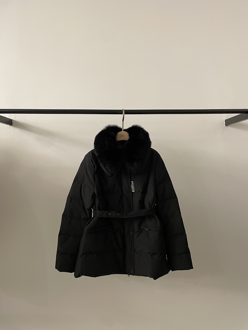 2DA/DARIMI-P東大門實拍女士新品人氣短款羽絨服毛領可拆可拆卸含腰帶鴨絨2DA/DARIMI-P短款羽絨服圖色3