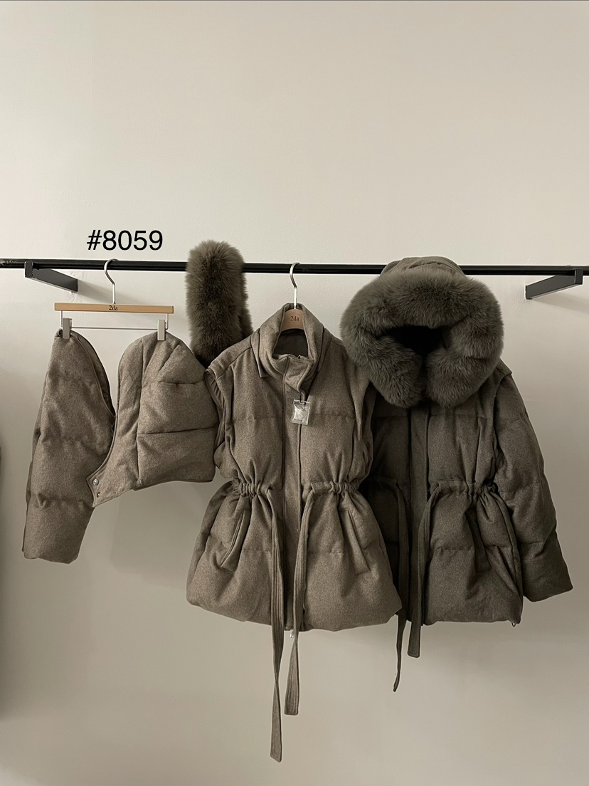 2DA/DARIMI-P東大門實拍女裝新品人氣短款羽絨服可拆卸圍巾鴨絨2DA/DARIMI-P短款羽絨服
