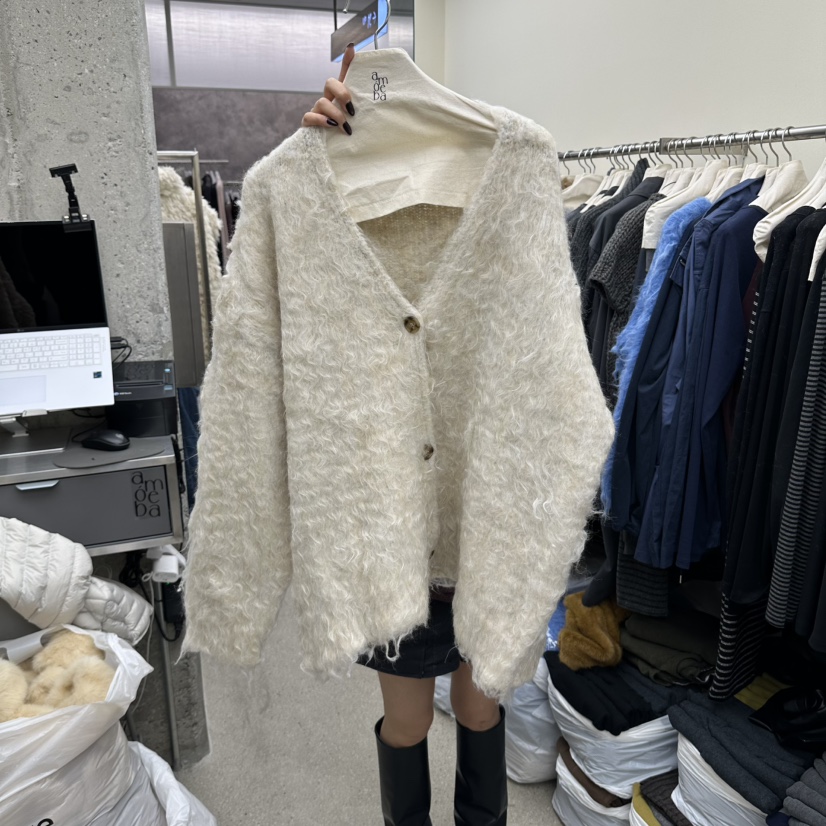 AMOEBA東大門實拍女裝新品時尚推薦休閑人氣熱賣真品開衫AMOEBA開衫圖色1