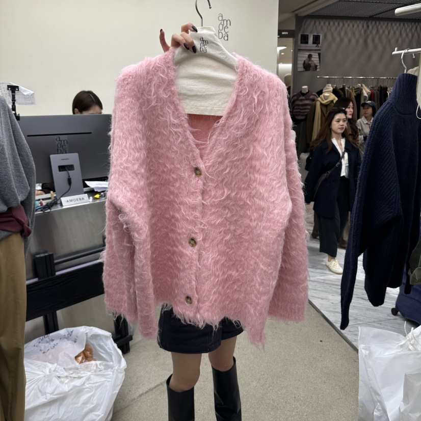 AMOEBA東大門實拍女裝新品時尚推薦休閑人氣熱賣真品開衫AMOEBA開衫圖色3