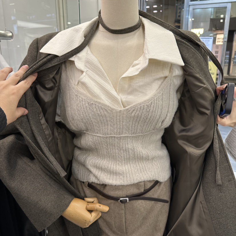 FOUNDATION東大門直郵女裝新品推薦人氣真品熱賣吊帶背心FOUNDATION吊帶/背心圖色4淺灰色