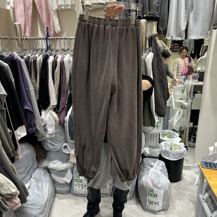 ZACCU東大門實拍女裝新品時尚人氣熱賣真品休閑褲抓絨運動ZACCU休閑褲