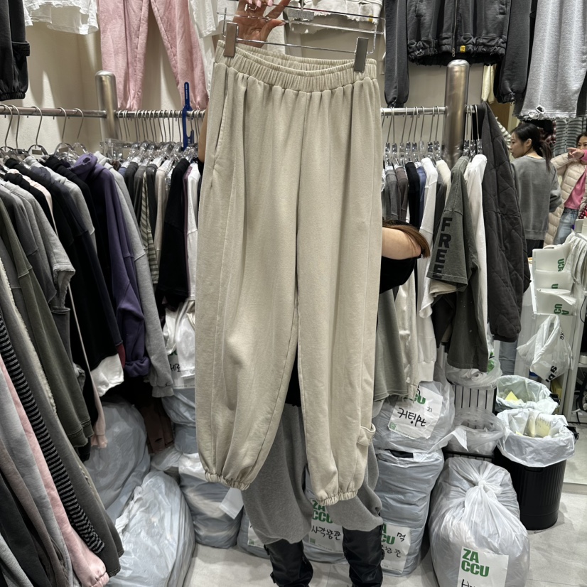 ZACCU東大門實拍女裝新品時尚人氣熱賣真品休閑褲抓絨運動ZACCU休閑褲圖色1