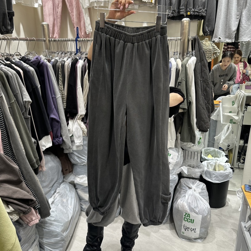ZACCU東大門實拍女裝新品時尚人氣熱賣真品休閑褲抓絨運動ZACCU休閑褲圖色2