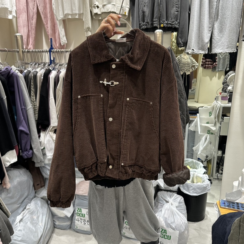 ZACCU東大門代購女士新品休閑推薦時尚熱賣夾克燈芯絨絎縫ZACCU夾克圖色3