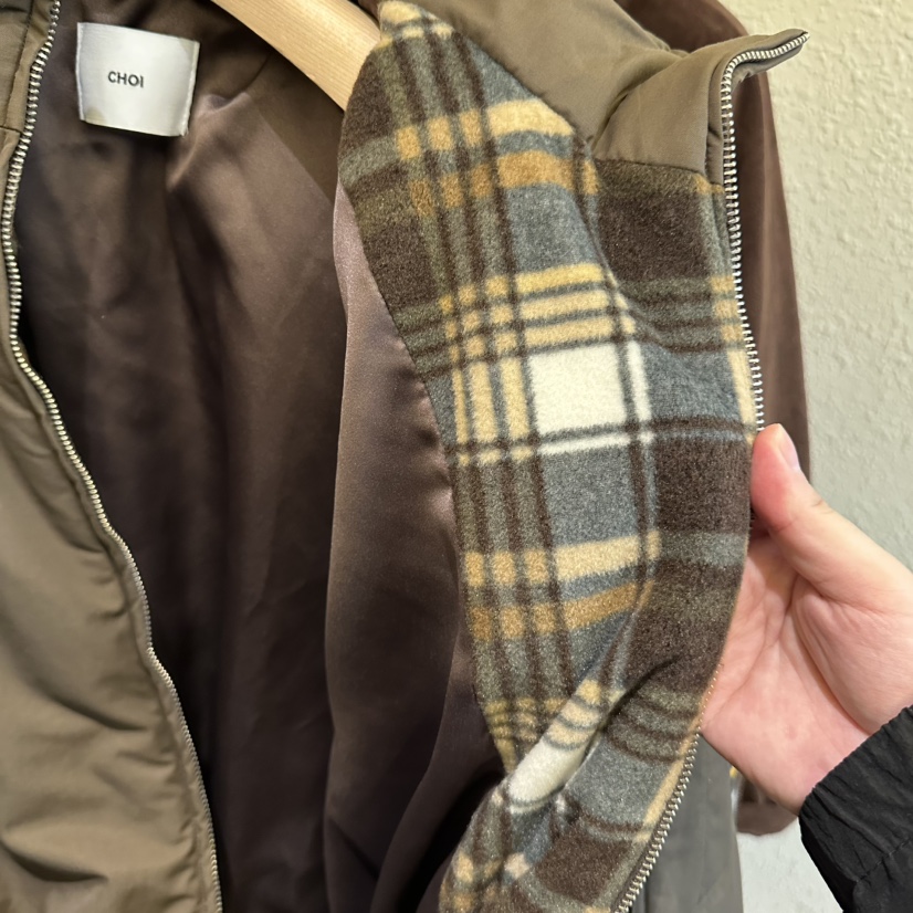 CHOI-L東大門直郵女士新品熱賣休閑時尚短款棉服工裝撞色CHOI短款棉服