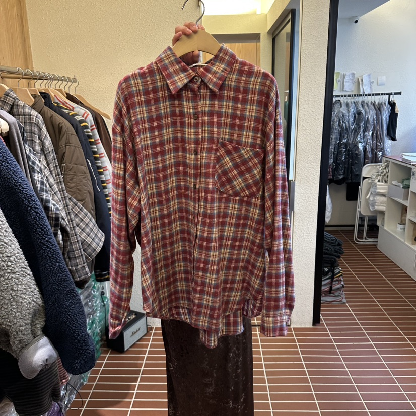 CHOI-L東大門直郵女士新品人氣休閑真品推薦襯衫蕾絲衫格子CHOI襯衫/蕾絲衫圖色1