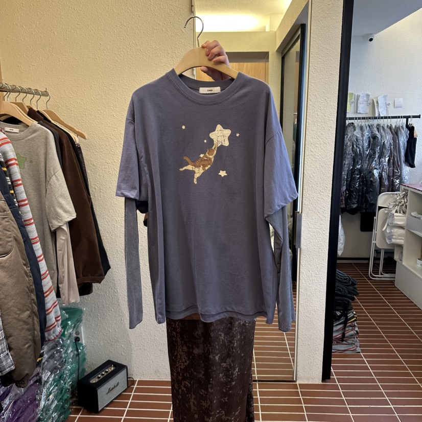 CHOI-L東大門直郵女裝新品人氣真品休閑熱賣時尚長袖T恤CHOI長袖T恤圖色2