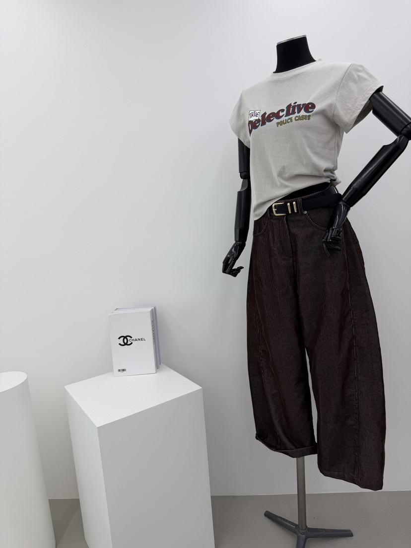 RED-A韓國直郵女士新品推薦人氣熱賣休閑休閑褲燈芯絨染色RED-A休閑褲