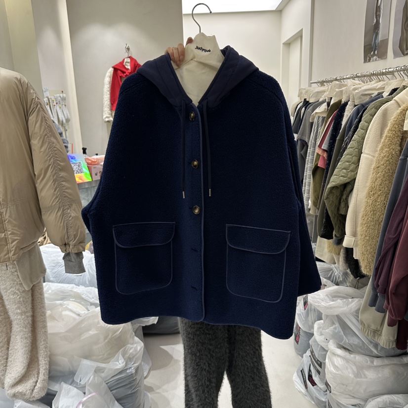 JUDYQUE東大門代購女士新品時尚推薦休閑熱賣真品短款大衣JUDYQUE短款大衣圖色2