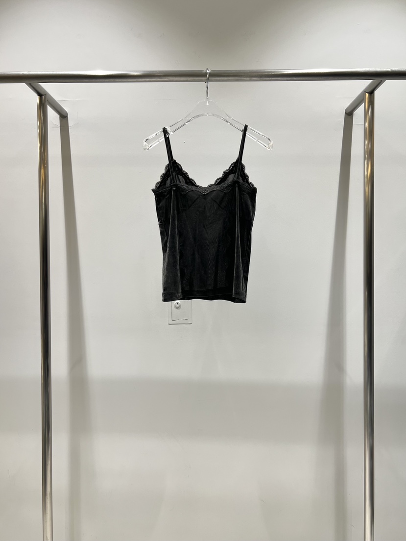 CESTLAVIE東大門直郵女士新款推薦吊帶背心天鵝絨蕾絲無袖CESTLAVIE吊帶/背心