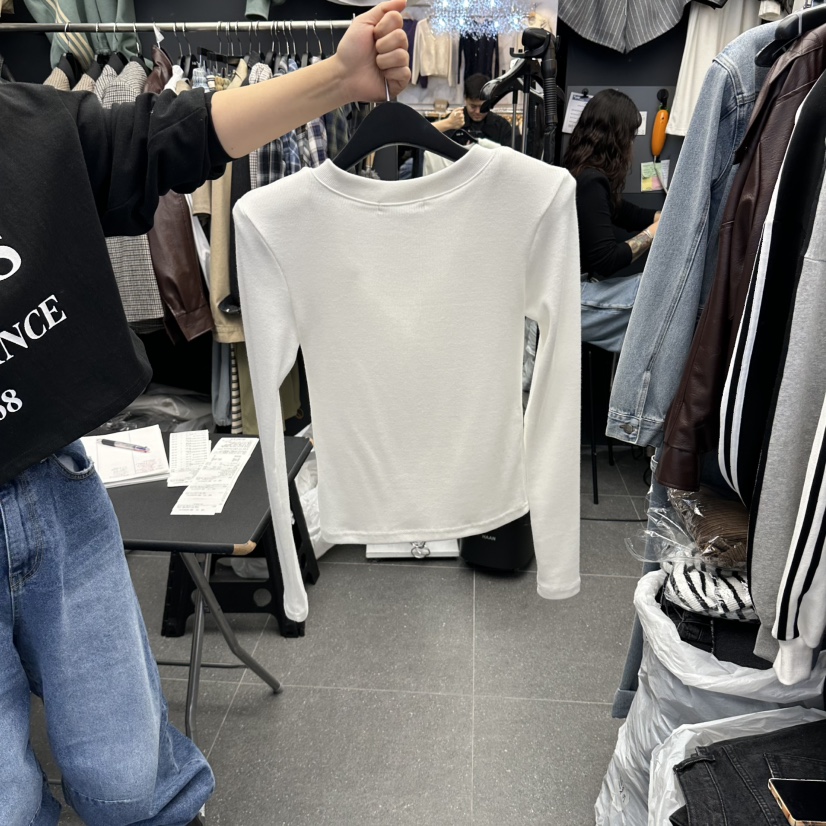 A-DEL韓國直郵女裝新款休閑人氣時尚真品推薦熱賣長袖T恤A-DEL長袖T恤