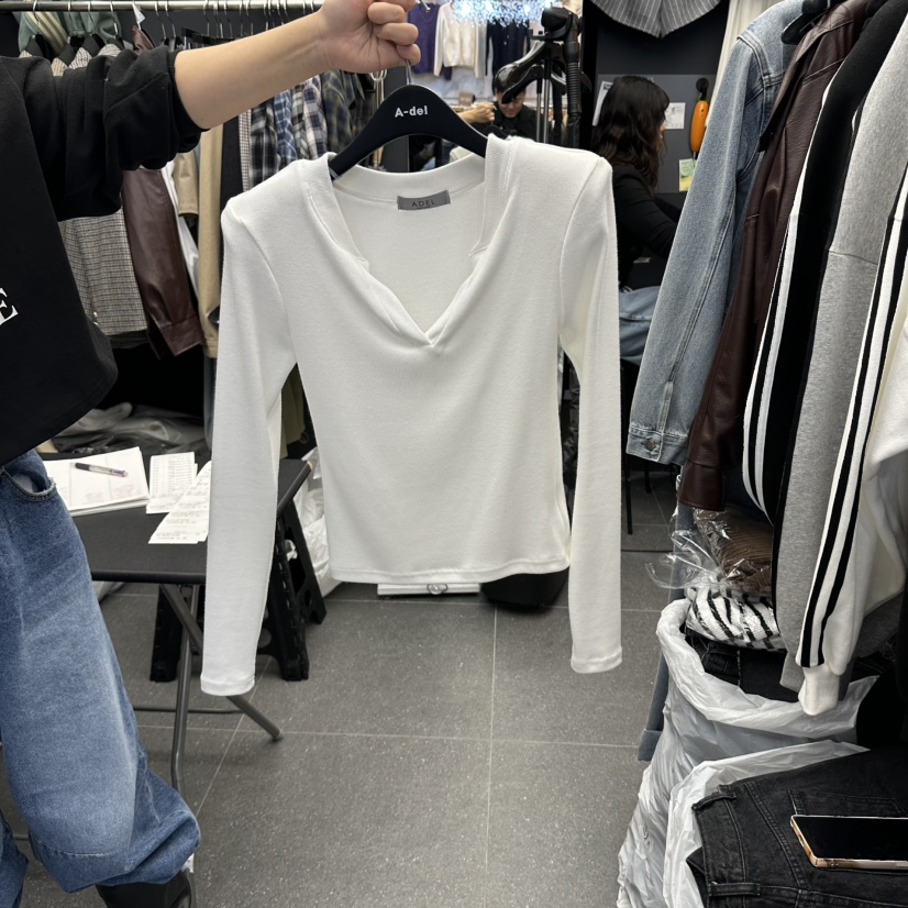 A-DEL韓國直郵女裝新款休閑人氣時尚真品推薦熱賣長袖T恤A-DEL長袖T恤圖色1
