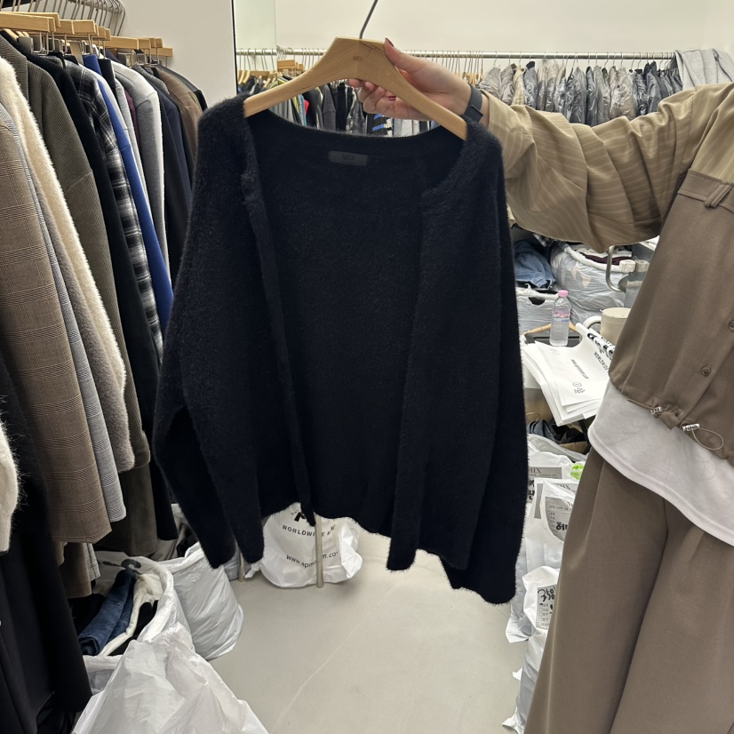 MIX-L東大門代購女士新款真品熱賣時尚人氣開衫毛皮開衫MIX-L開衫圖色2
