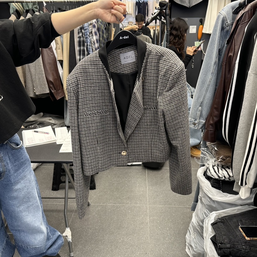 A-DEL東大門代購女士新款推薦時尚真品人氣休閑熱賣夾克A-DEL夾克圖色2灰色
