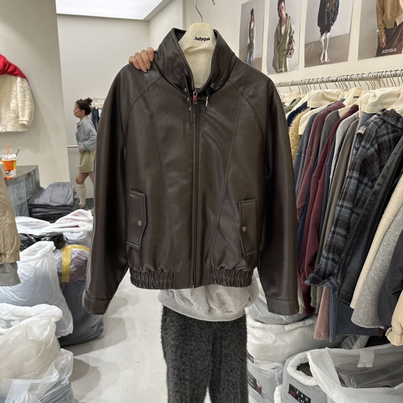 JUDYQUE東大門代購女士新品真品熱賣推薦皮衣皮革羽絨鴨絨JUDYQUE皮衣圖色2
