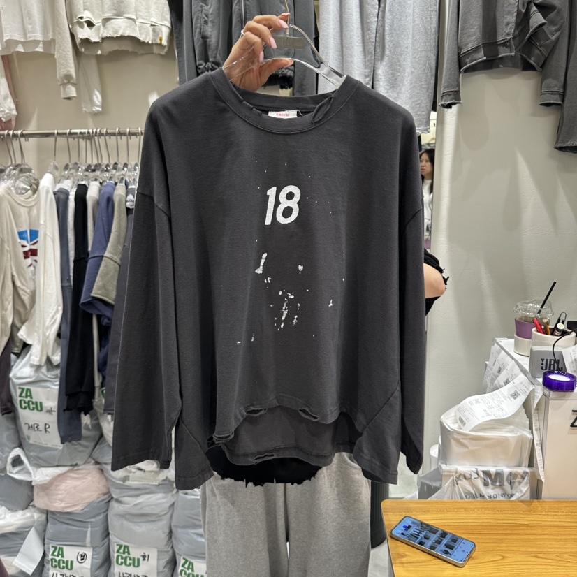 ZACCU東大門實拍女裝新品真品時尚休閑推薦熱賣人氣長袖T恤ZACCU長袖T恤圖色3