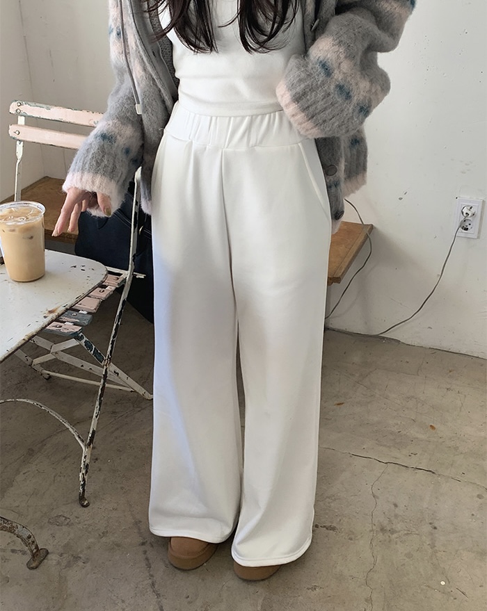 LIGHT AND SALT東大門代購女裝新品休閑休閑褲闊腿褲加絨貂皮LIGHT AND SALT休閑褲