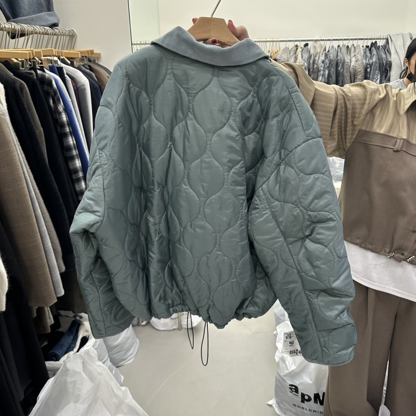 MIX-L韓國直郵女裝新品人氣時尚休閑推薦熱賣短款棉服絎縫MIX-L短款棉服