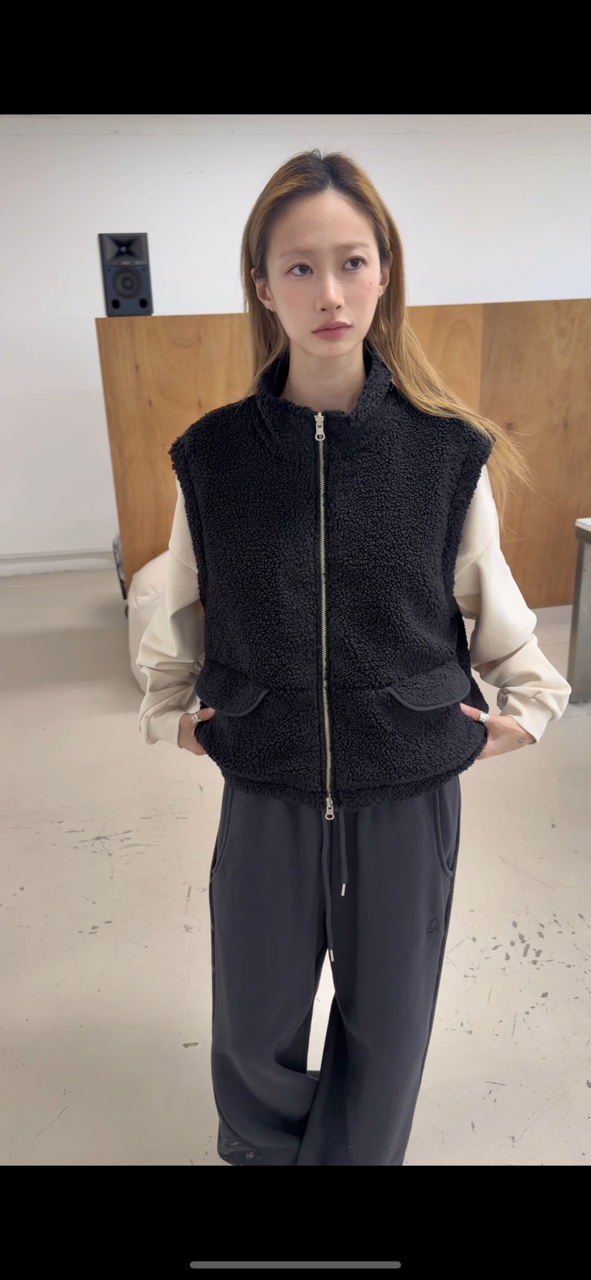 77東大門實拍女士新品時尚熱賣人氣休閑真品推薦馬甲兩面穿77馬甲