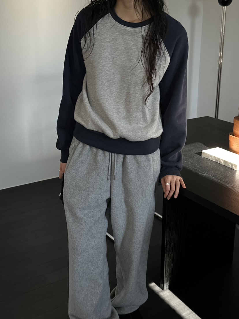 LE VASE東大門代購女士新款推薦真品時尚人氣衛衣插肩撞色LE VASE衛衣
