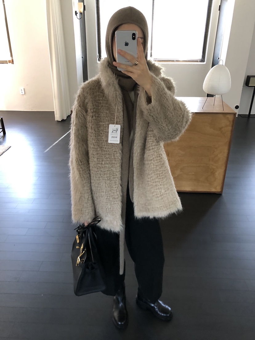 LE VASE韓國直郵女裝新品真品熱賣推薦休閑人氣短款大衣LE VASE短款大衣
