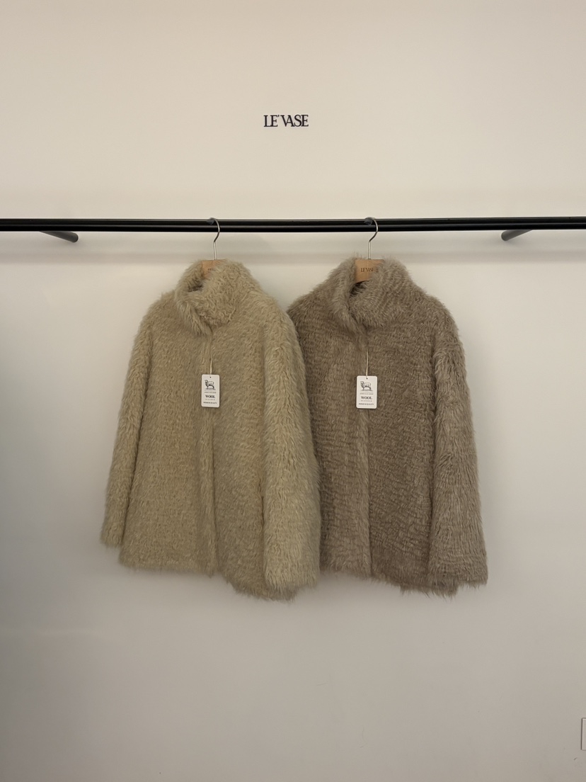 LE VASE韓國直郵女裝新品真品熱賣推薦休閑人氣短款大衣LE VASE短款大衣