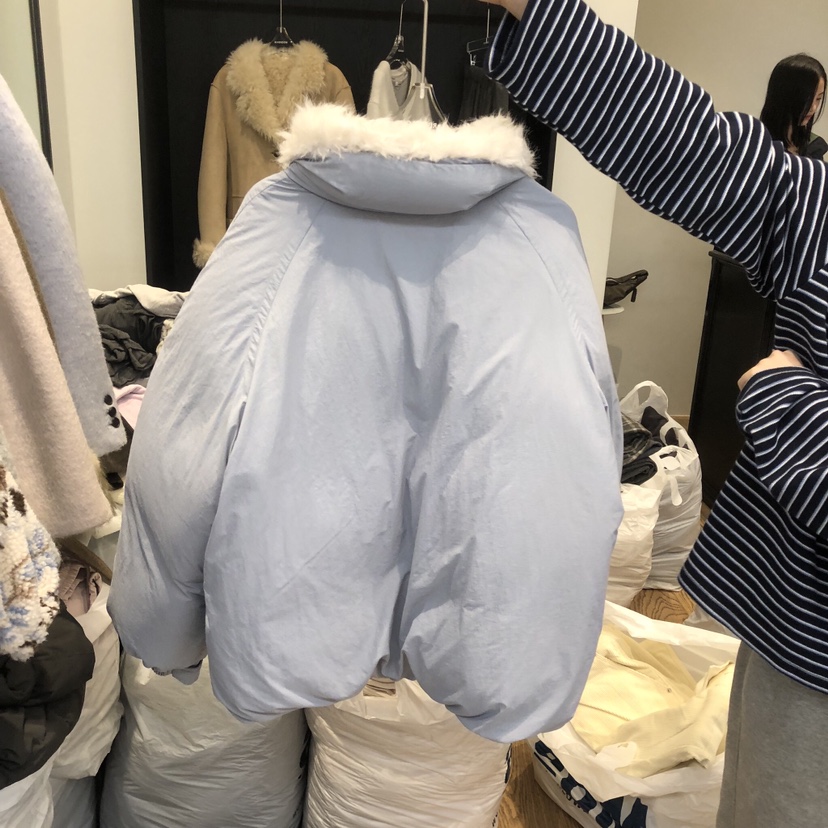 RIVEROOM東大門直郵女裝新款真品人氣推薦短款羽絨服鵝絨RIVEROOM短款羽絨服