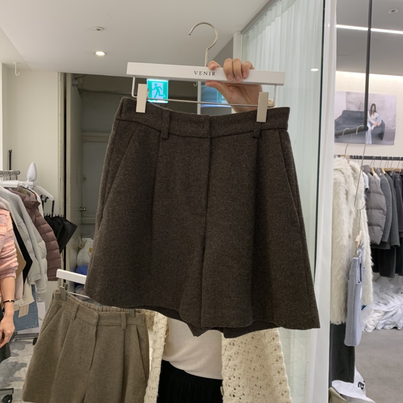VENIR-A東大門實拍女裝新品休閑人氣推薦真品時尚熱賣短褲VENIR-A短褲圖色3棕色