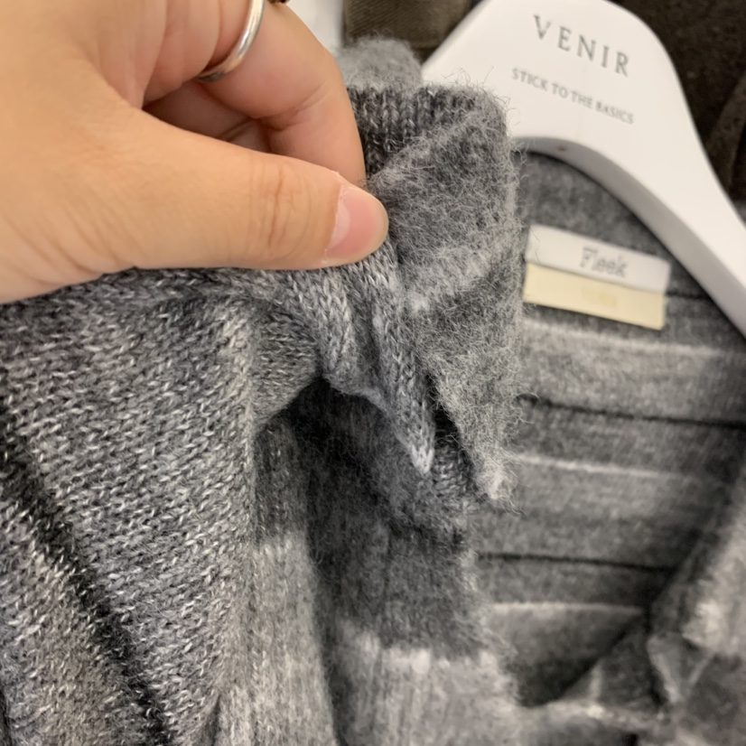 VENIR-A韓國代購女裝新品熱賣時尚真品休閑針織衫假兩件VENIR-A針織衫