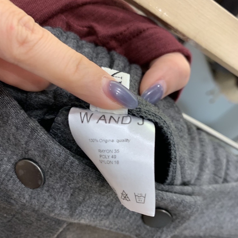 W AND J東大門代購女士新款真品熱賣時尚休閑休閑褲羅紋WANDJ休閑褲