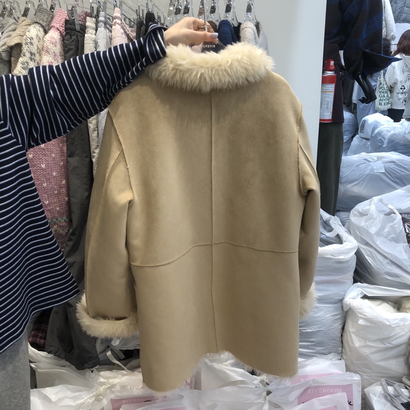 RIVEROOM韓國代購女裝新品人氣推薦熱賣時尚真品夾克兩面RIVEROOM夾克