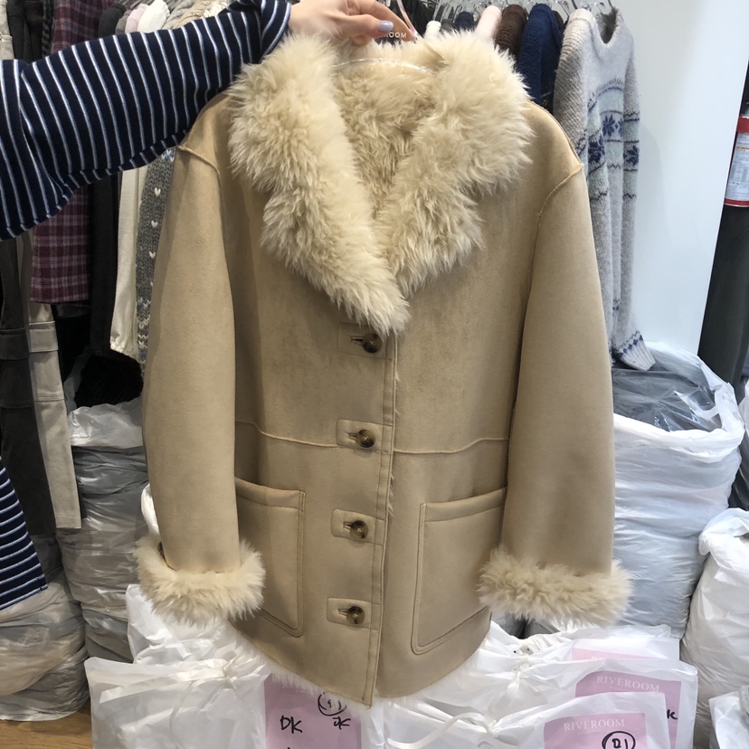 RIVEROOM韓國代購女裝新品人氣推薦熱賣時尚真品夾克兩面RIVEROOM夾克圖色1