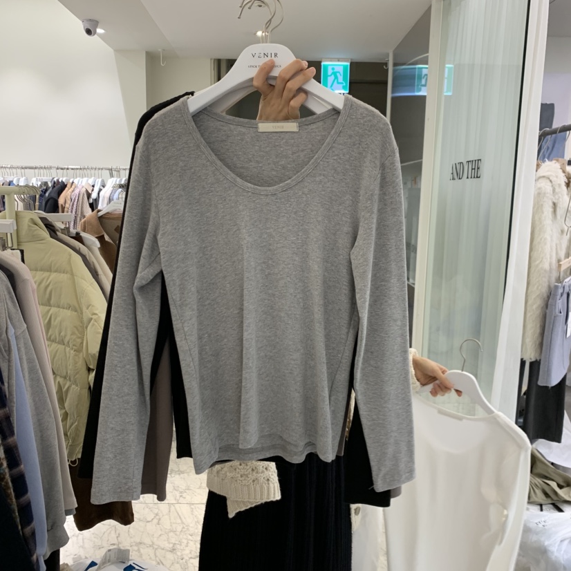 VENIR-A東大門直郵女士新品推薦熱賣人氣真品休閑長袖T恤VENIR-A長袖T恤圖色2