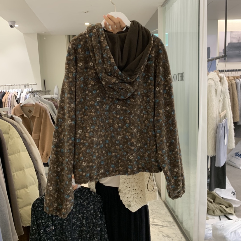 VENIR-A韓國代購女士新品人氣休閑熱賣時尚推薦真品衛衣絨VENIR-A衛衣